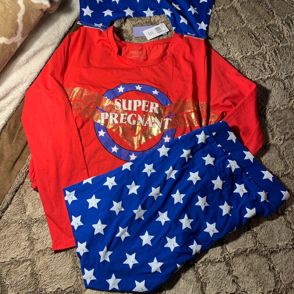 Superhero Maternity Pajamas!